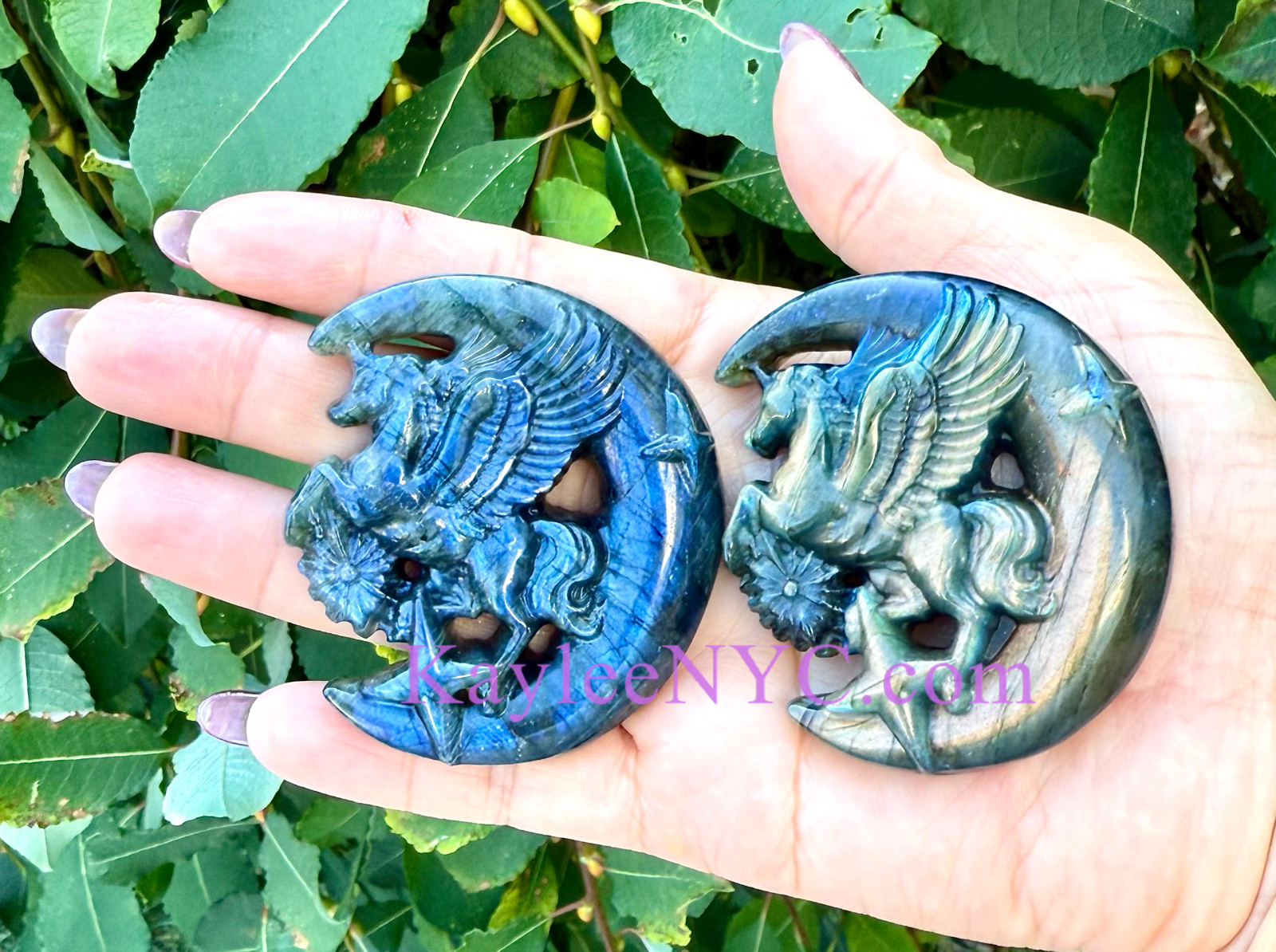 Wholesale Lot 6 PCs Natural Labradorite Unicorn Moon Crystal Healing Energy