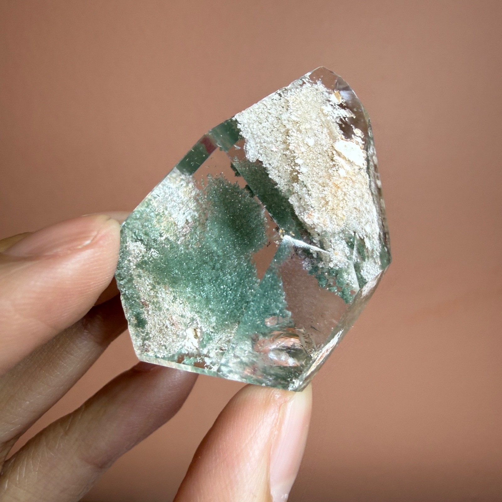 Garden Quartz Lodolite Inclusion Quartz Freeform Crystal Specimen