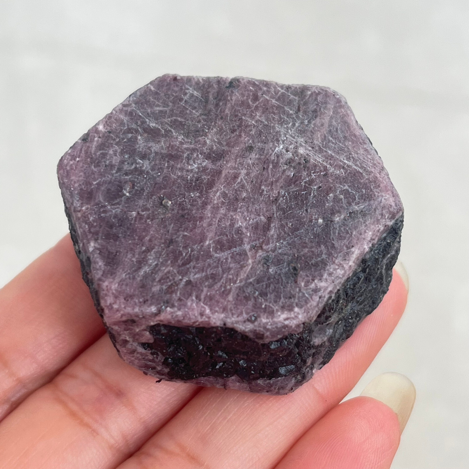 124g Natural Red Corundum Ruby Crystal Rough Mineral Specimen MD10