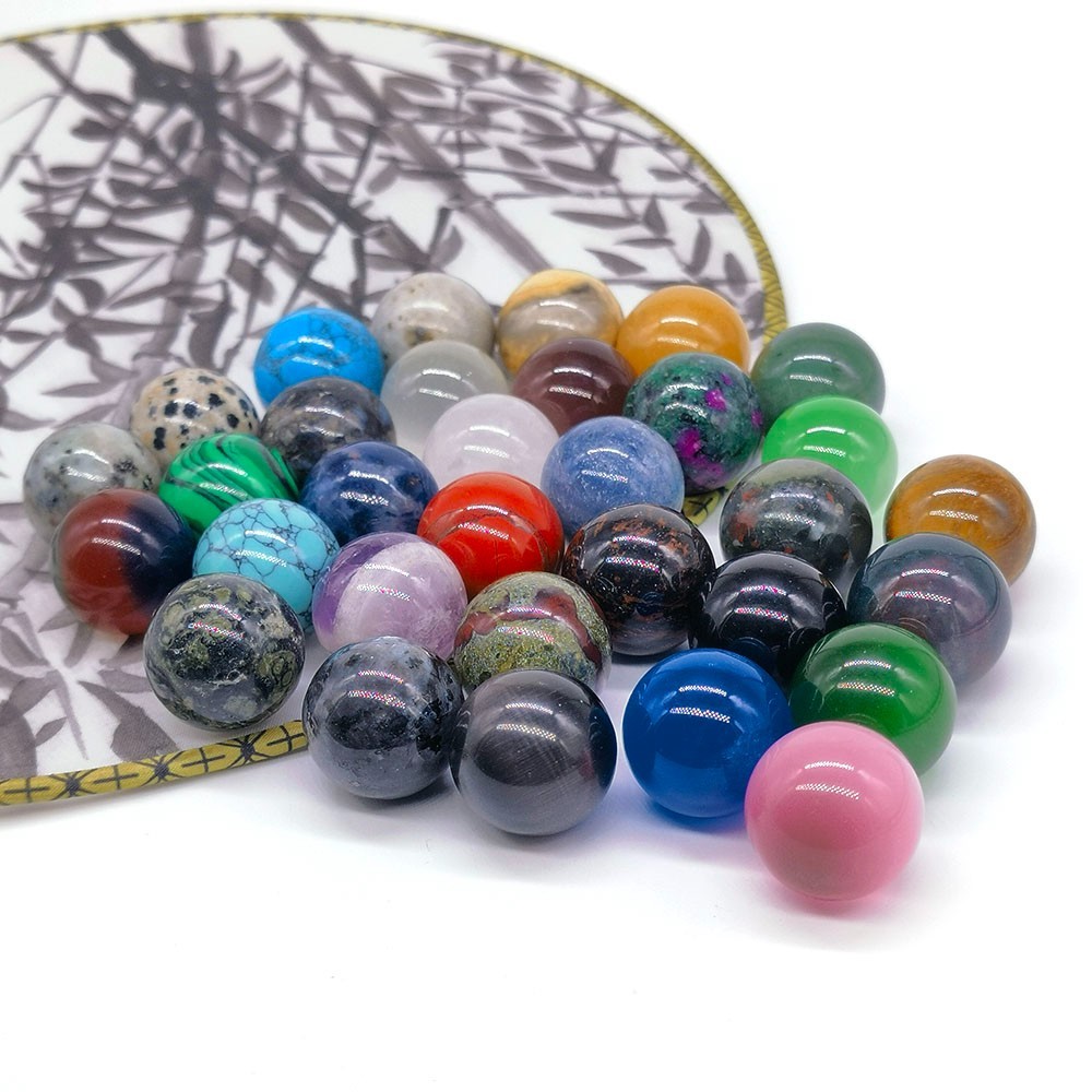 Wholesale 20mm Natural Stone Round Ball Crystal Bead Sphere for Making Jewelry