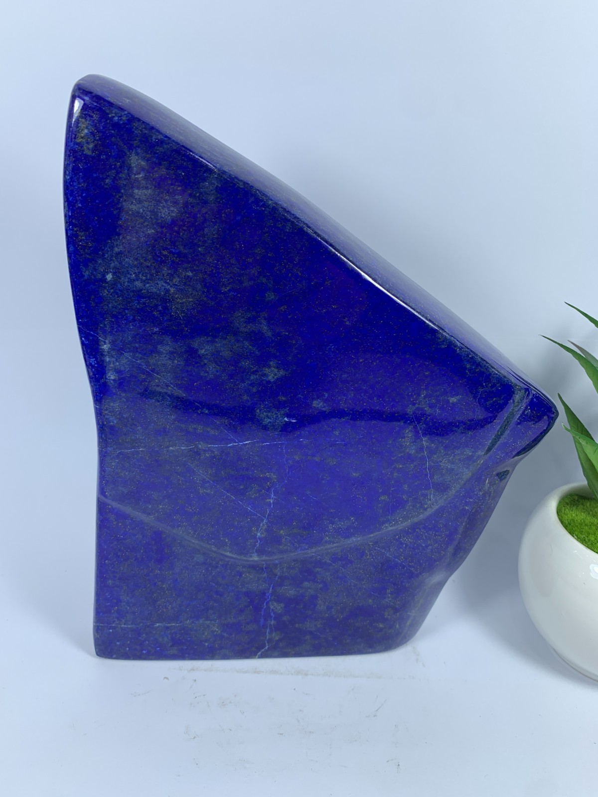 4.54lbs Lapis Lazuli Freeform Polished Tumble, Healing Crystal Rough Specimen