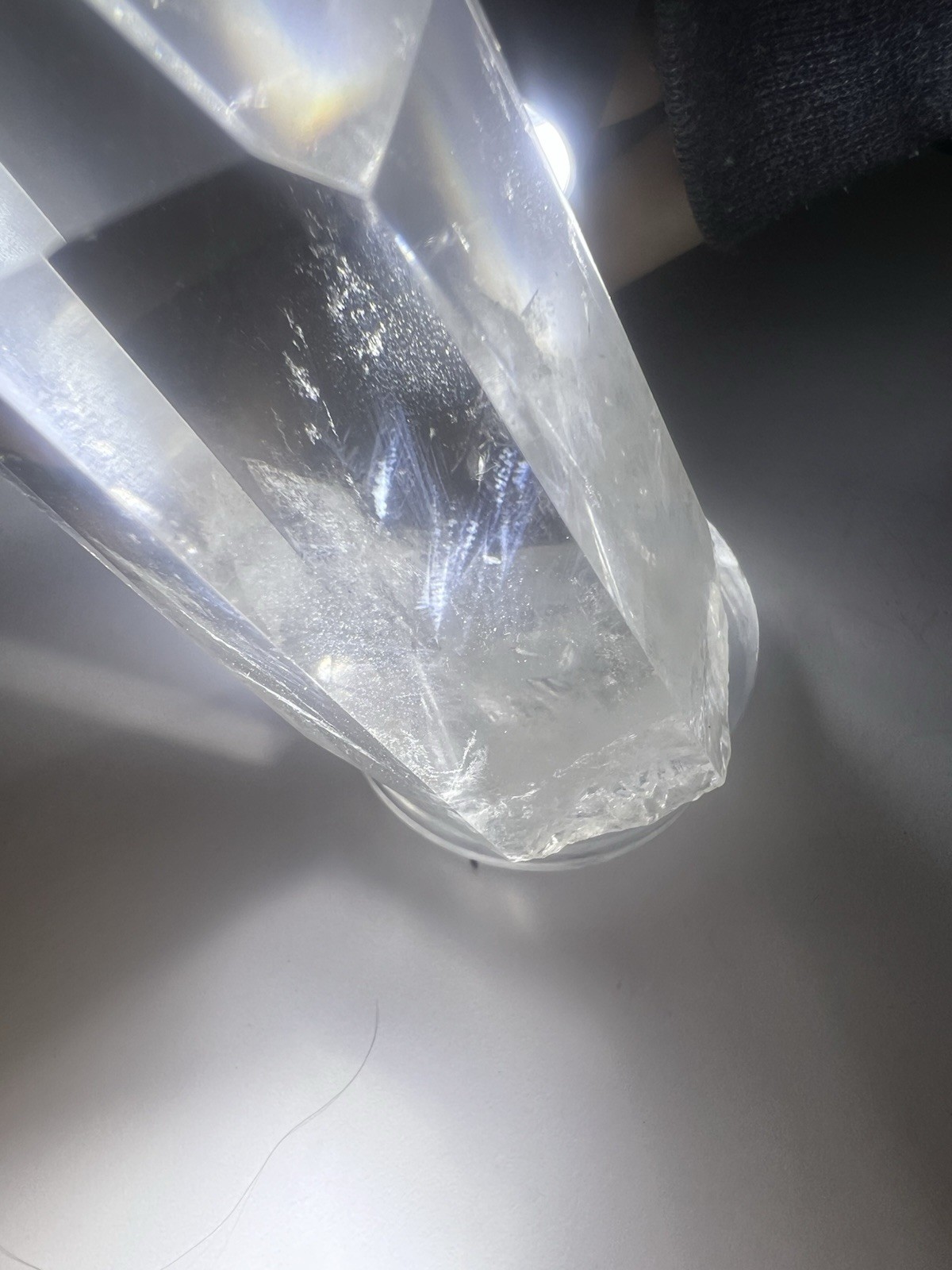 Blue Needle Quartz Point, 210g, Colombia
