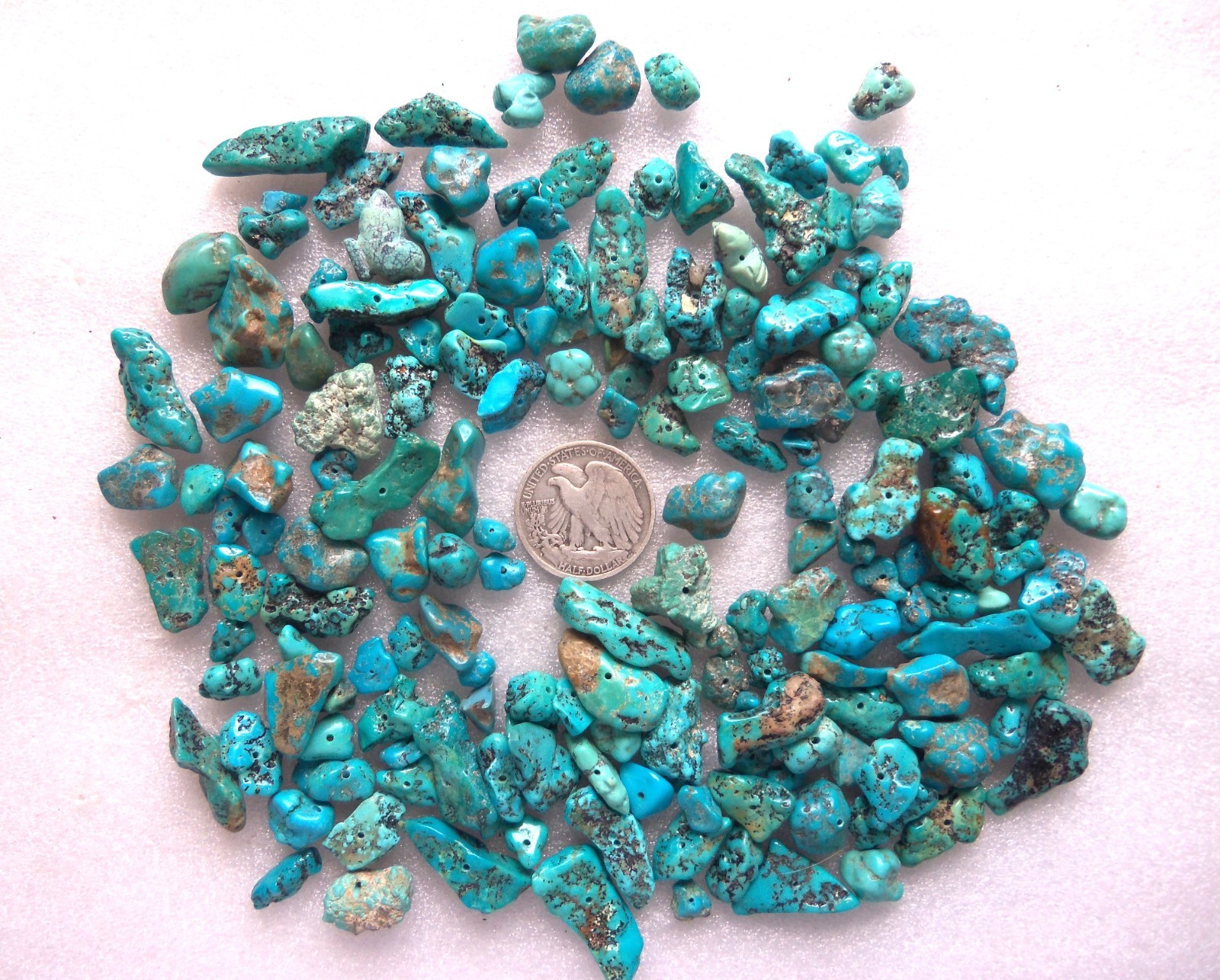 Lot of Blue & Green Turquoise 1700 ct