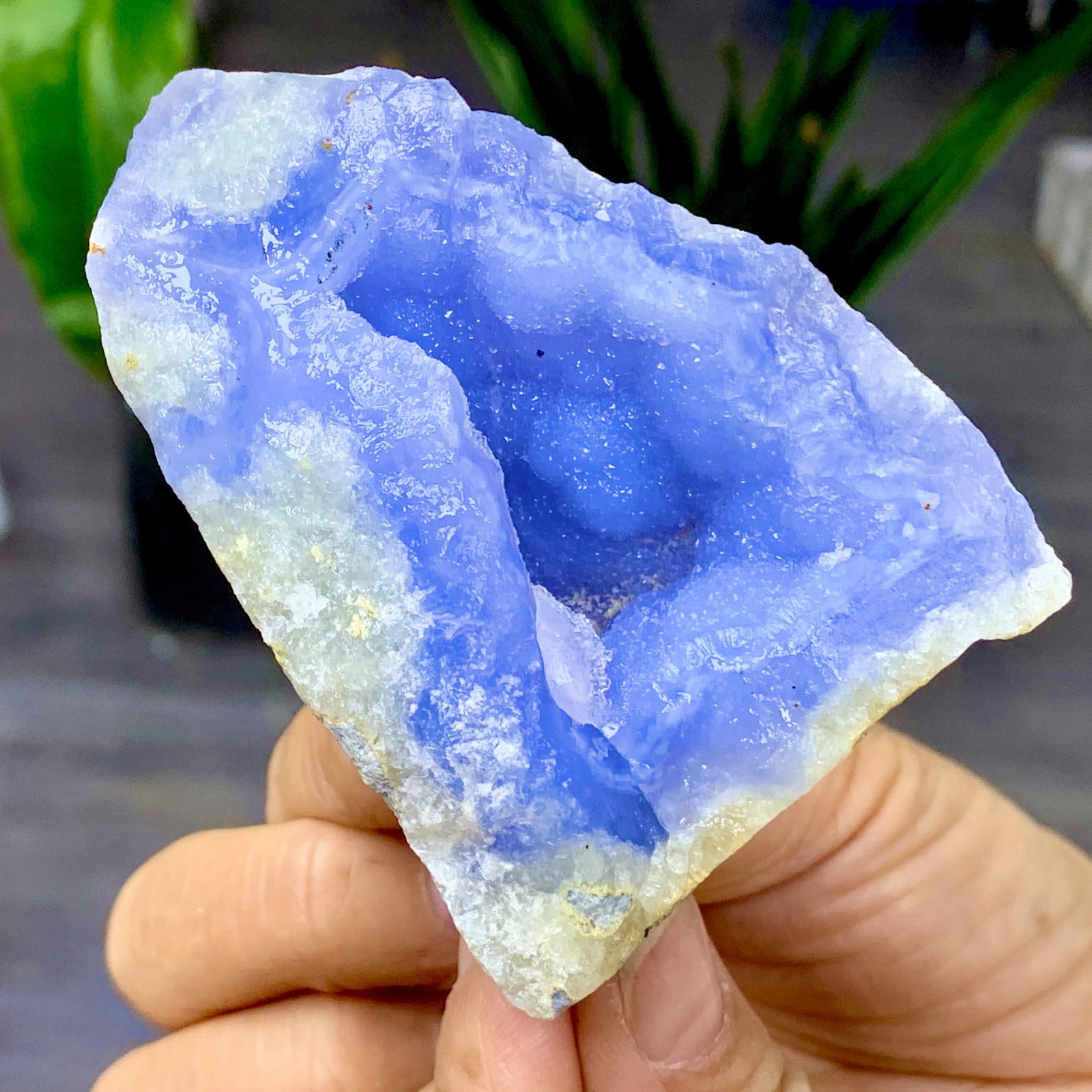 140G Natural blue textured agate specimens Healing
