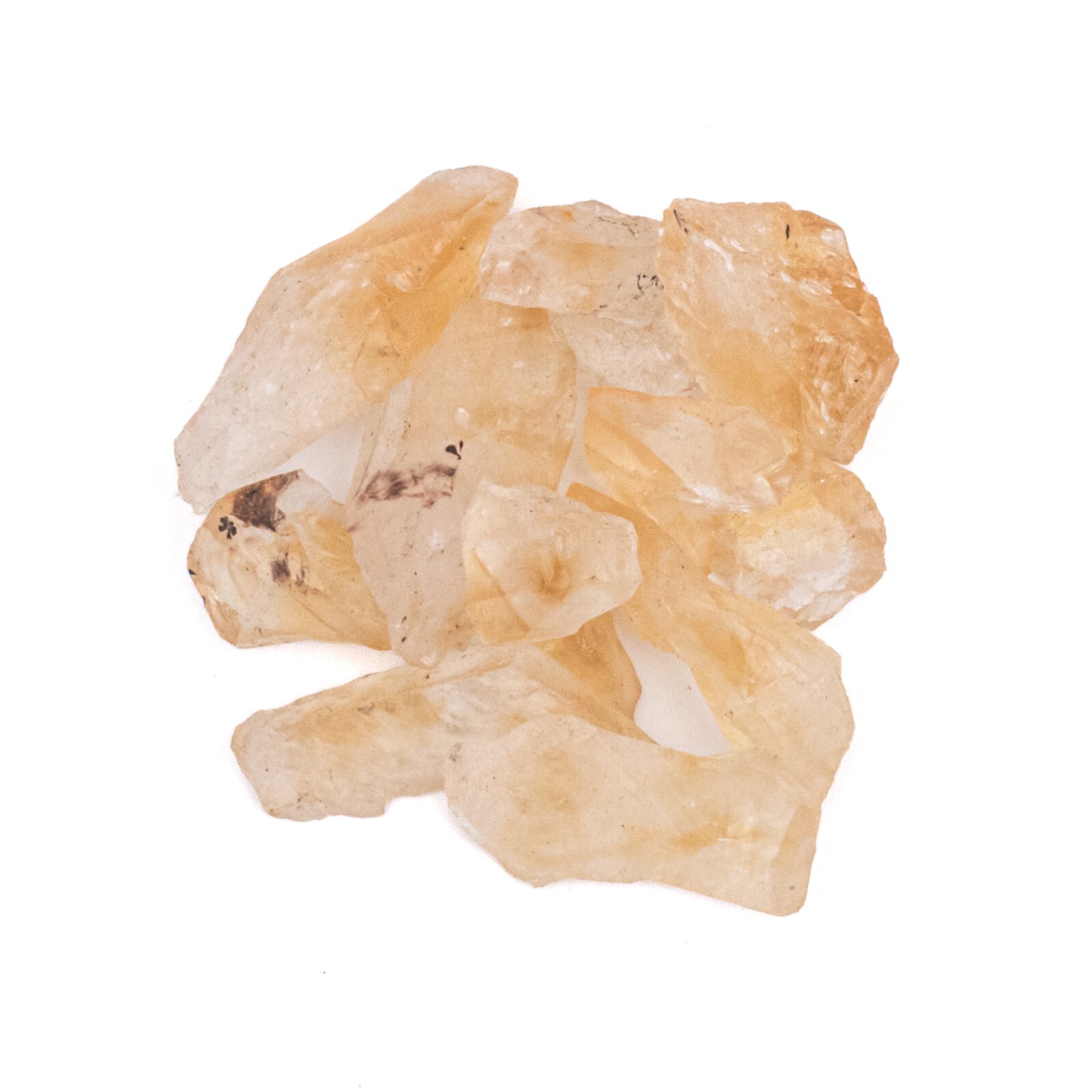 10g Raw Crushed Citrine Crystal Pieces Golden Yellow Gemstones Rough Gem Rock
