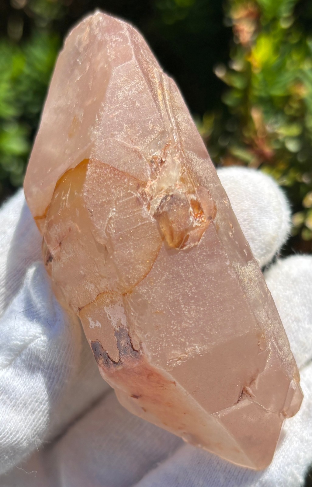 USA SALE *SEE VIDEO* 129g 3.39″ RARE LITHIUM DT QUARTZ POINT DOUBLE TERMINATED
