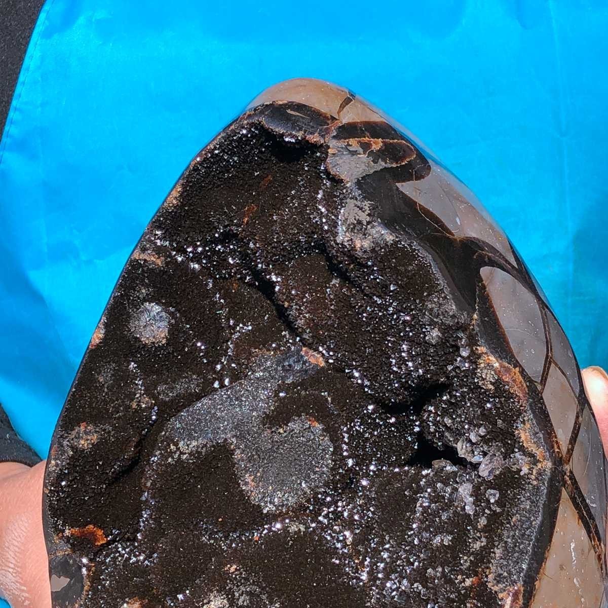 13.66LB Natural Turtle Back Stone Cave Shape Dragon Crystal Crack Gem Healing