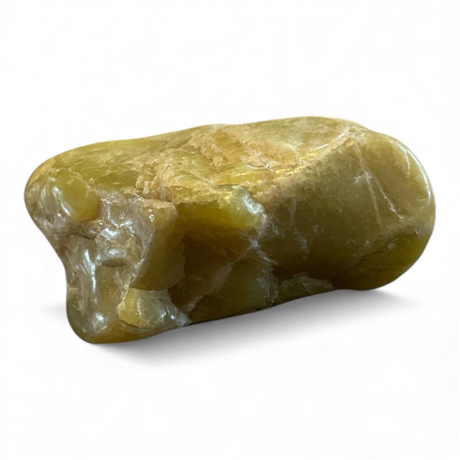 Serpentine Stone Metaphysical Crystal 61g Green Healing 3 Inch Natural