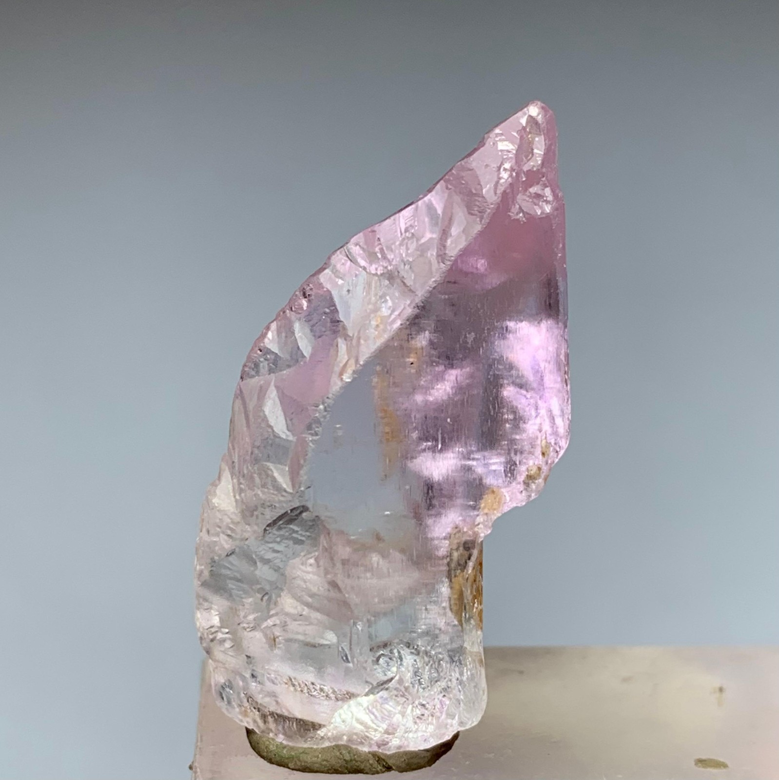 36 Carat Natural Pink Kunzite Crystal From Afghanistan