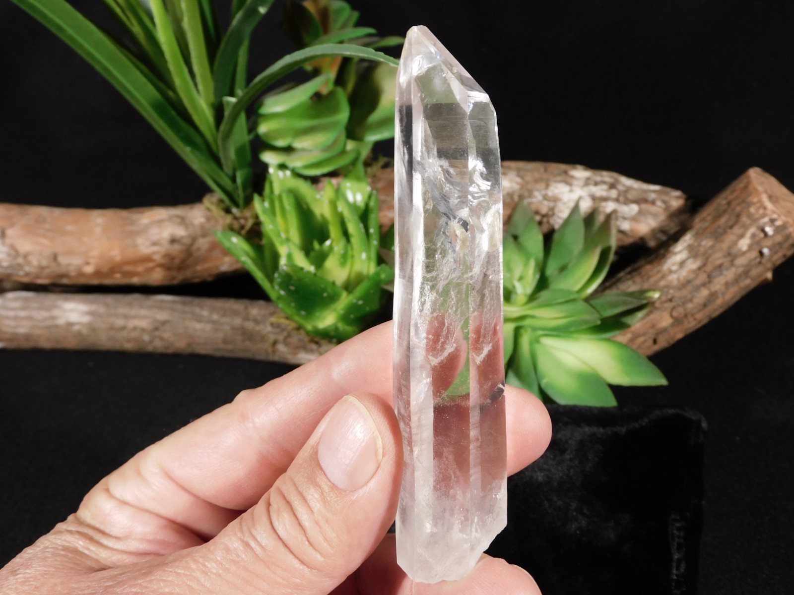 LONG Super! Translucent Quartz Crystal 100% Natural Brazil 69.8gr