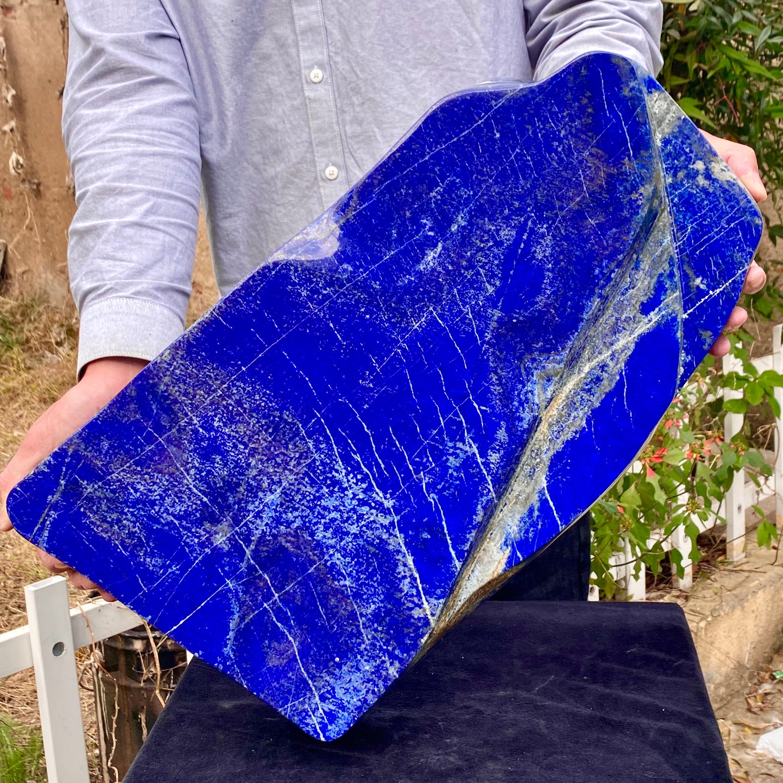 61.61LB Lapis Lazuli Freeform Polished Rough Tumble Healing Crystal Specimen Sto