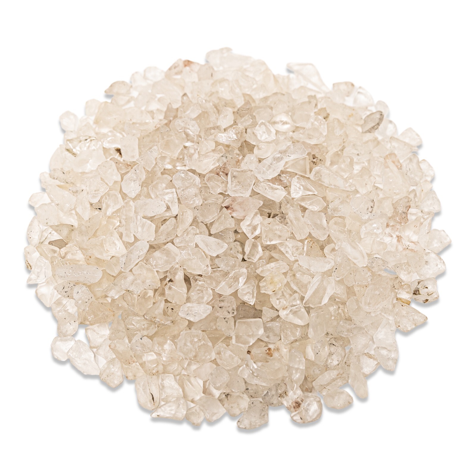 Tumbled Clear Quartz Crystal Chips Bulk, Gemstone Undrilled Crystal Beads