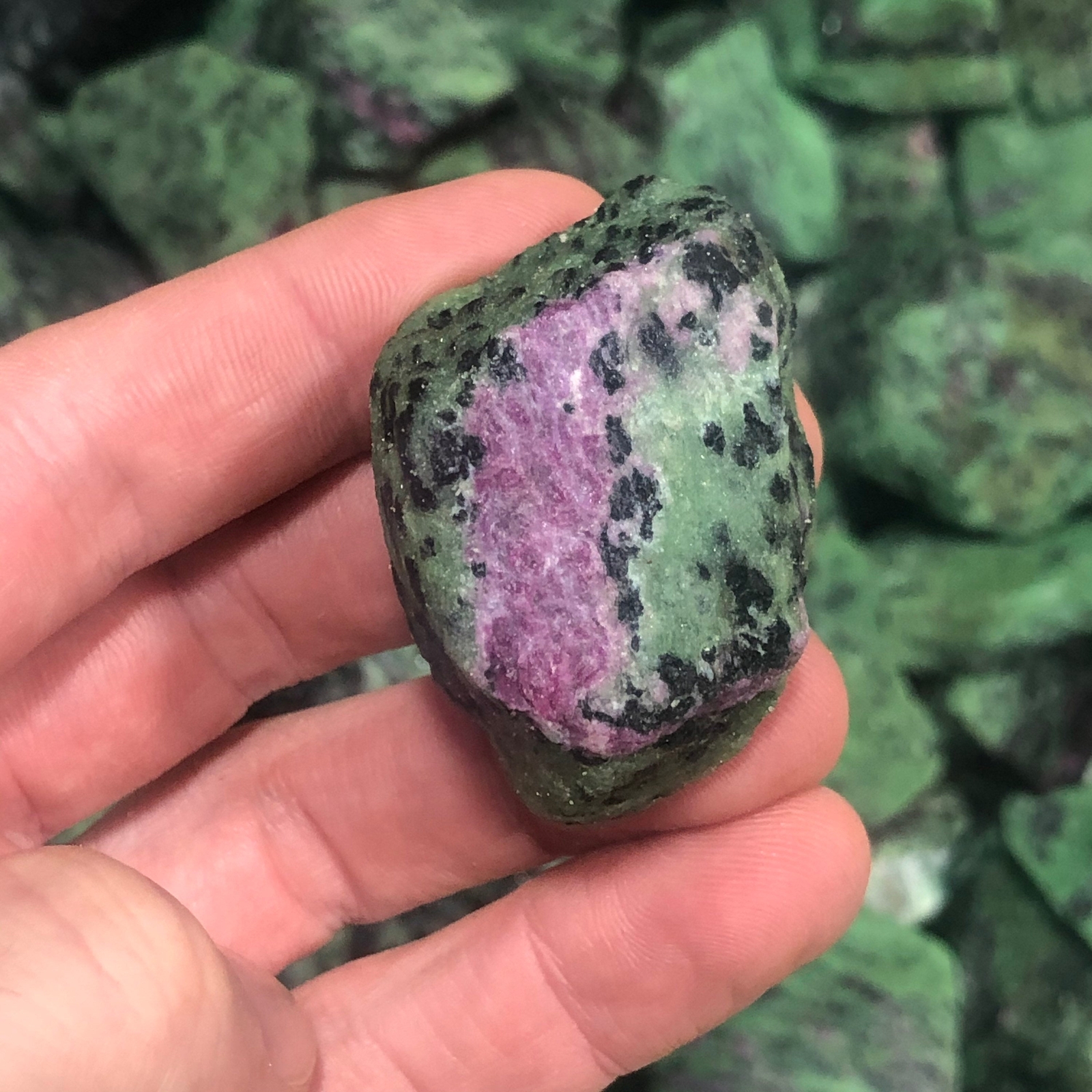 Raw Ruby In Zoisite Stone, Natural Ruby In Zoisite from Tanzania