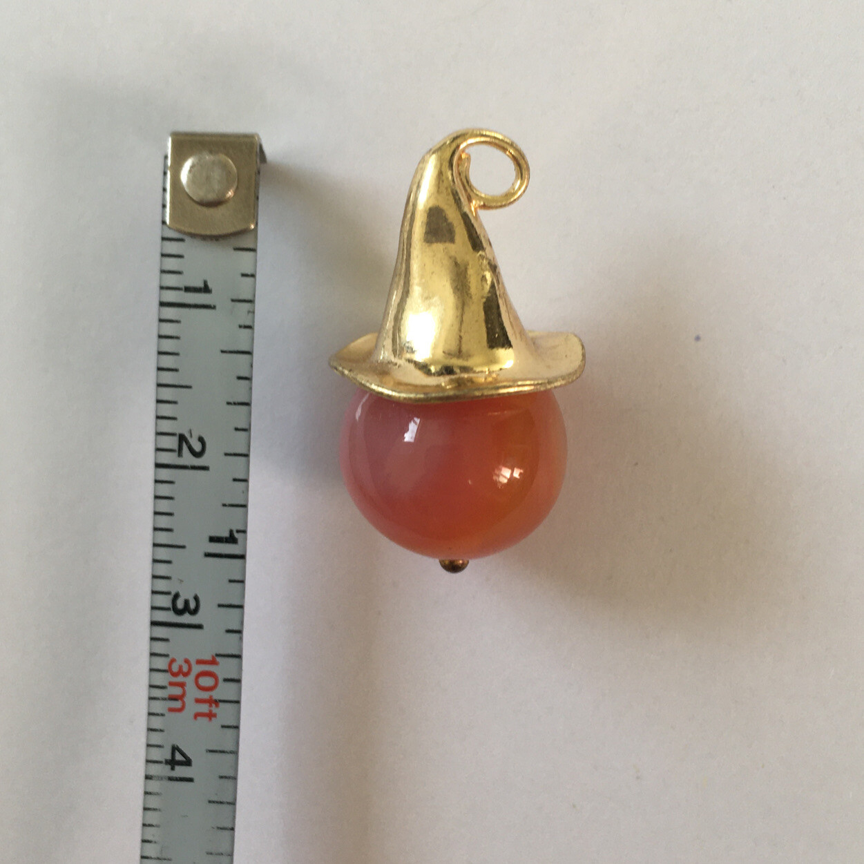 carnelian Witch/Wizard hat pendant