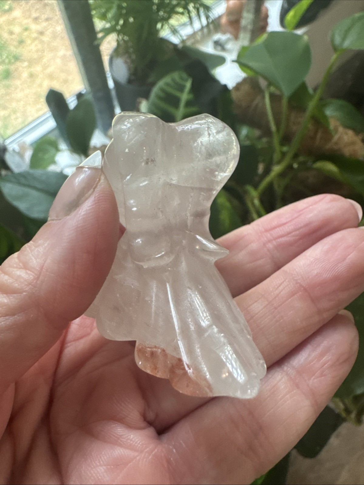 Clear Crystal ZERO carving 57 Grams 2.5”