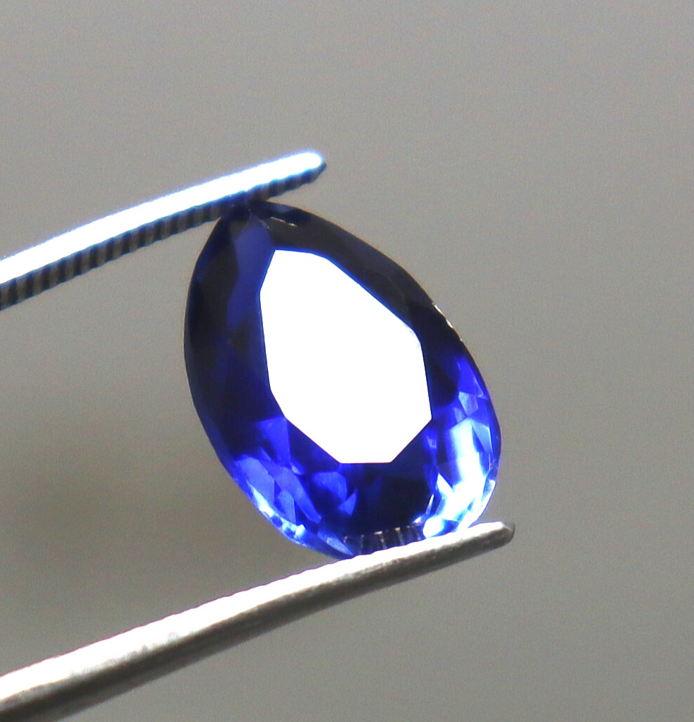 6.75 Ct Natural Blue Sapphire Certified Loose Gemstone Pear Shape