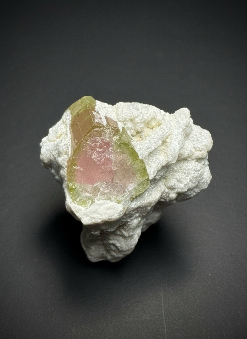 Watermelon Tourmaline on Matrix | Collector Mineral Specimen | Pakistan