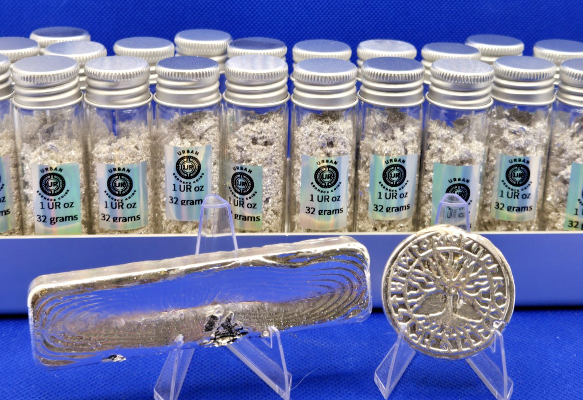 ❄️Pure Silver Bullion 1 Troy Oz .9999 Pure Fine Silver Crystal -“Double Refine”