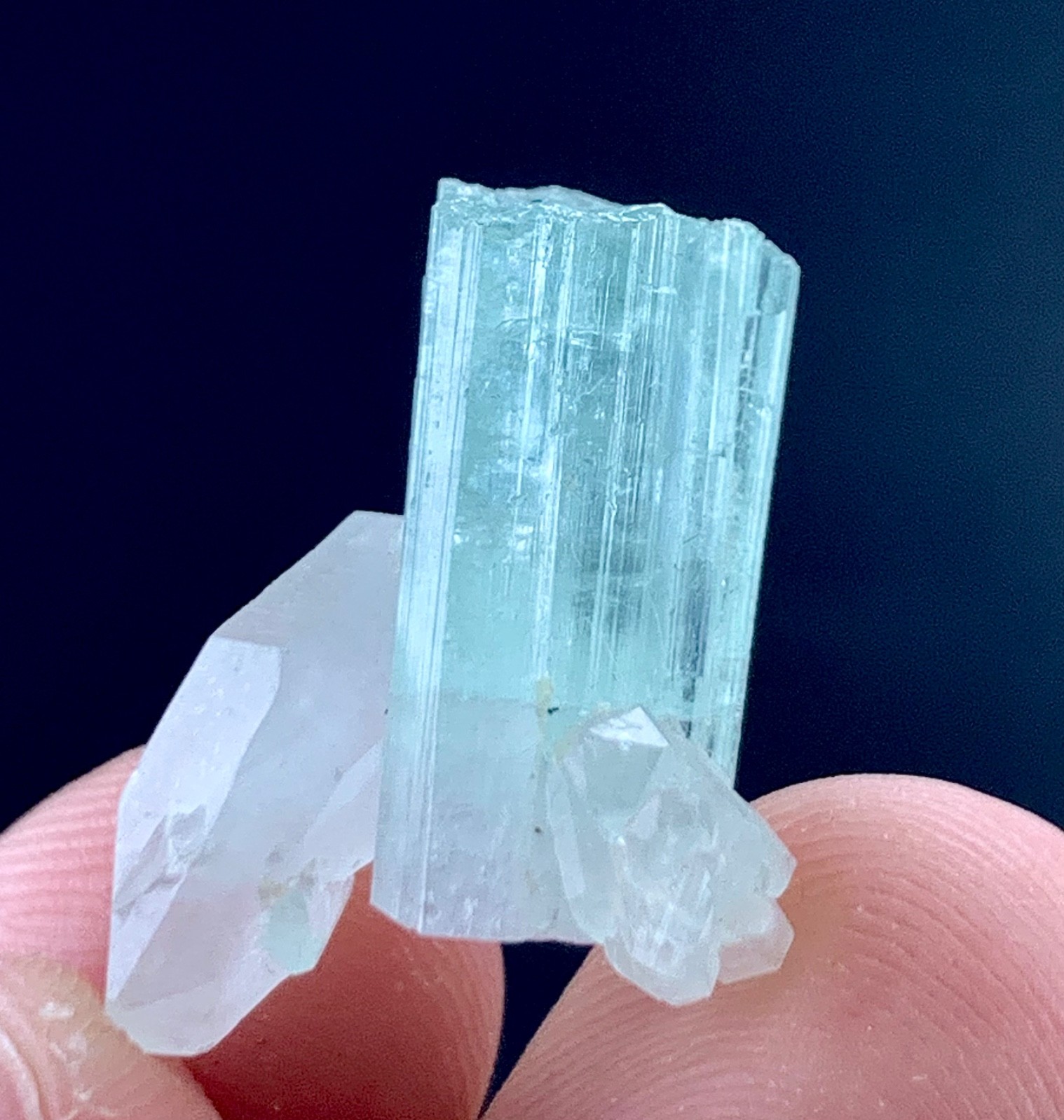 Tourmaline Crystal With Quartz From Afghanistan 18 Carat