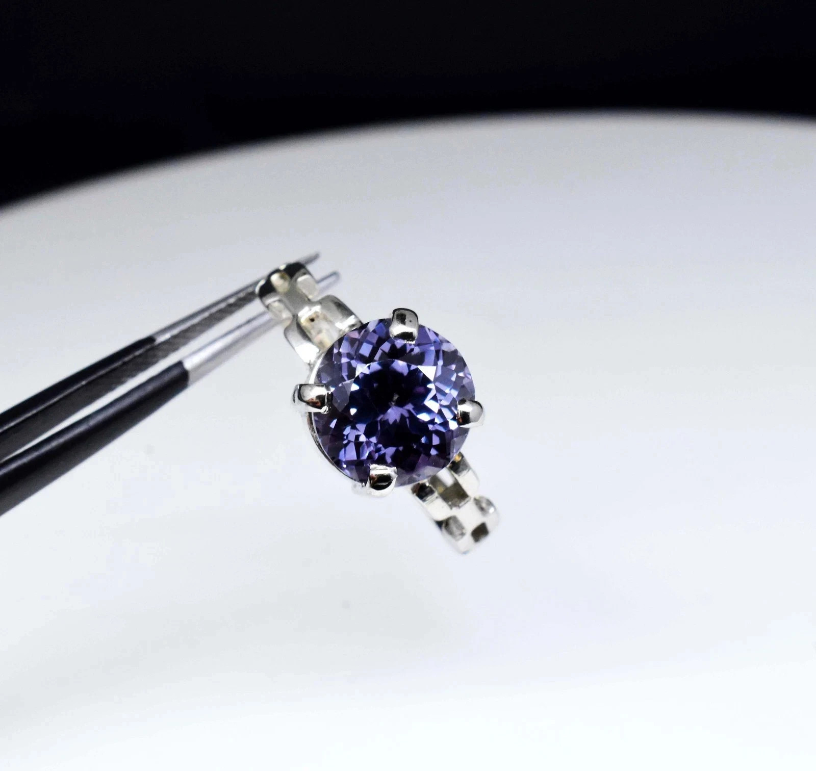 8 Ct Natural Color Change Alexandrite certified Ring 925 Sterling Silver