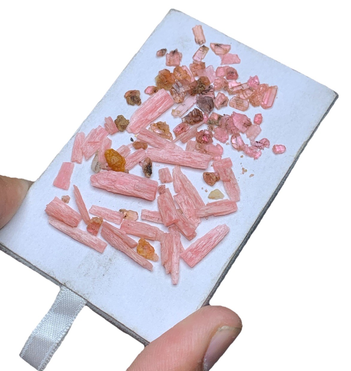 Rhodochrosite & Vayrnenite mixed Crystals And Rough Lot 30 Carats From Skardu