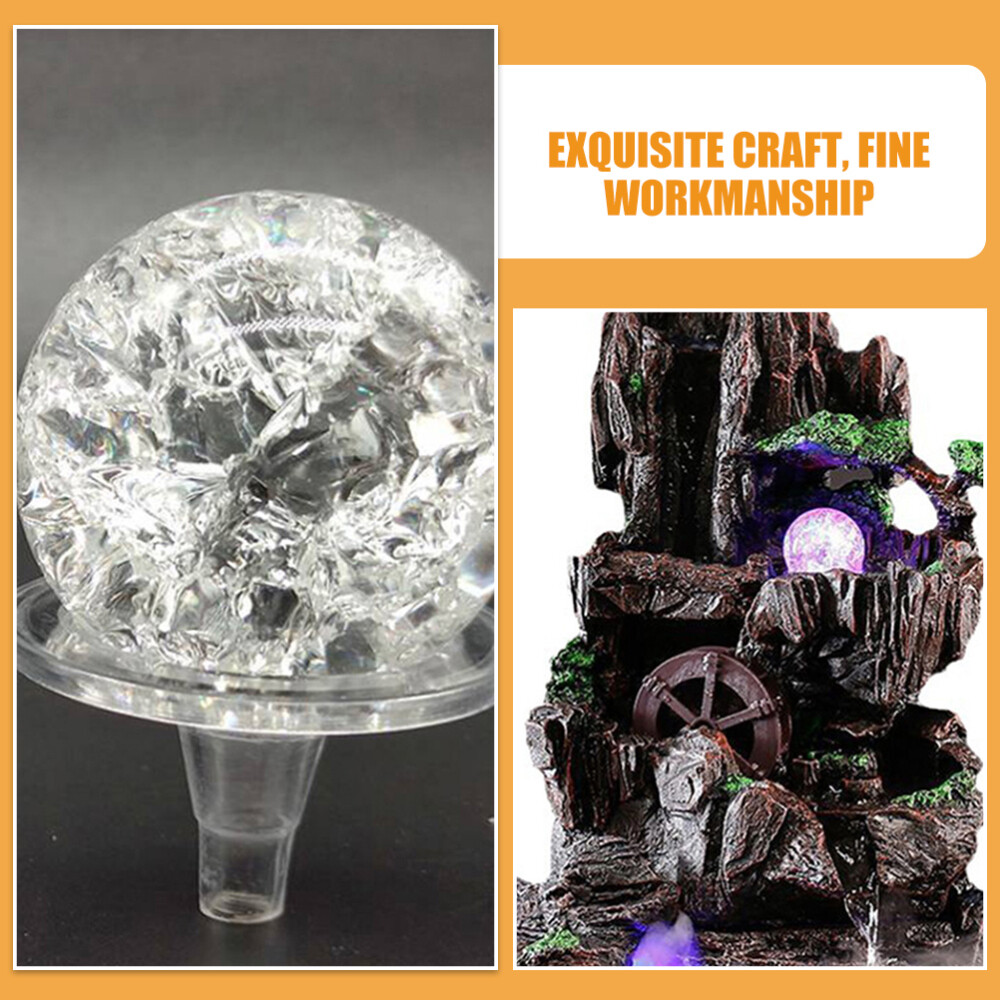 Indoor Water Fountain Crystal Ball Delicate Balls Desktop Ornament