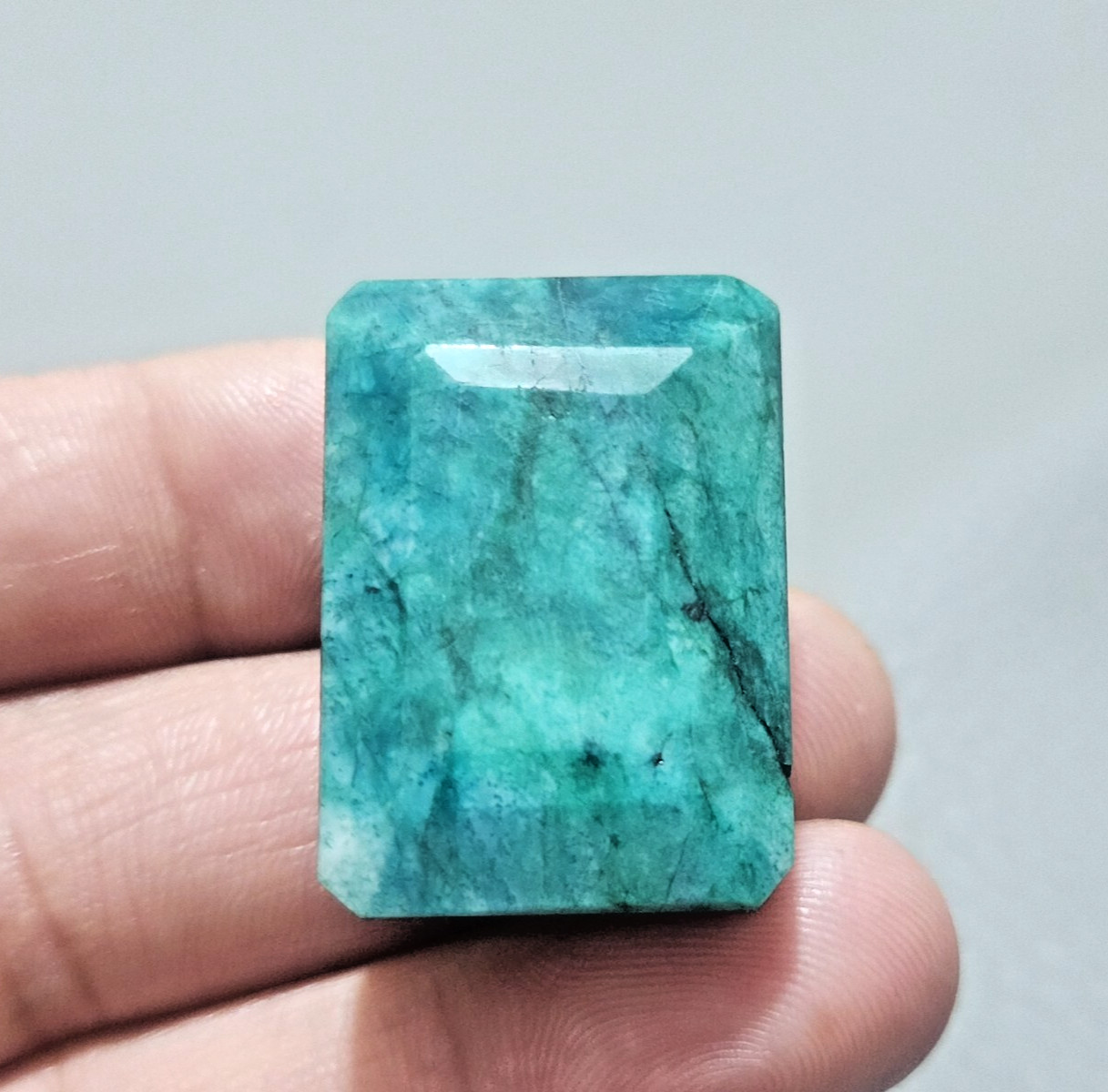 116 Crt Top Quality Green Brazilian Emerald, Emerald Cut Loose Gemstone Jewelry
