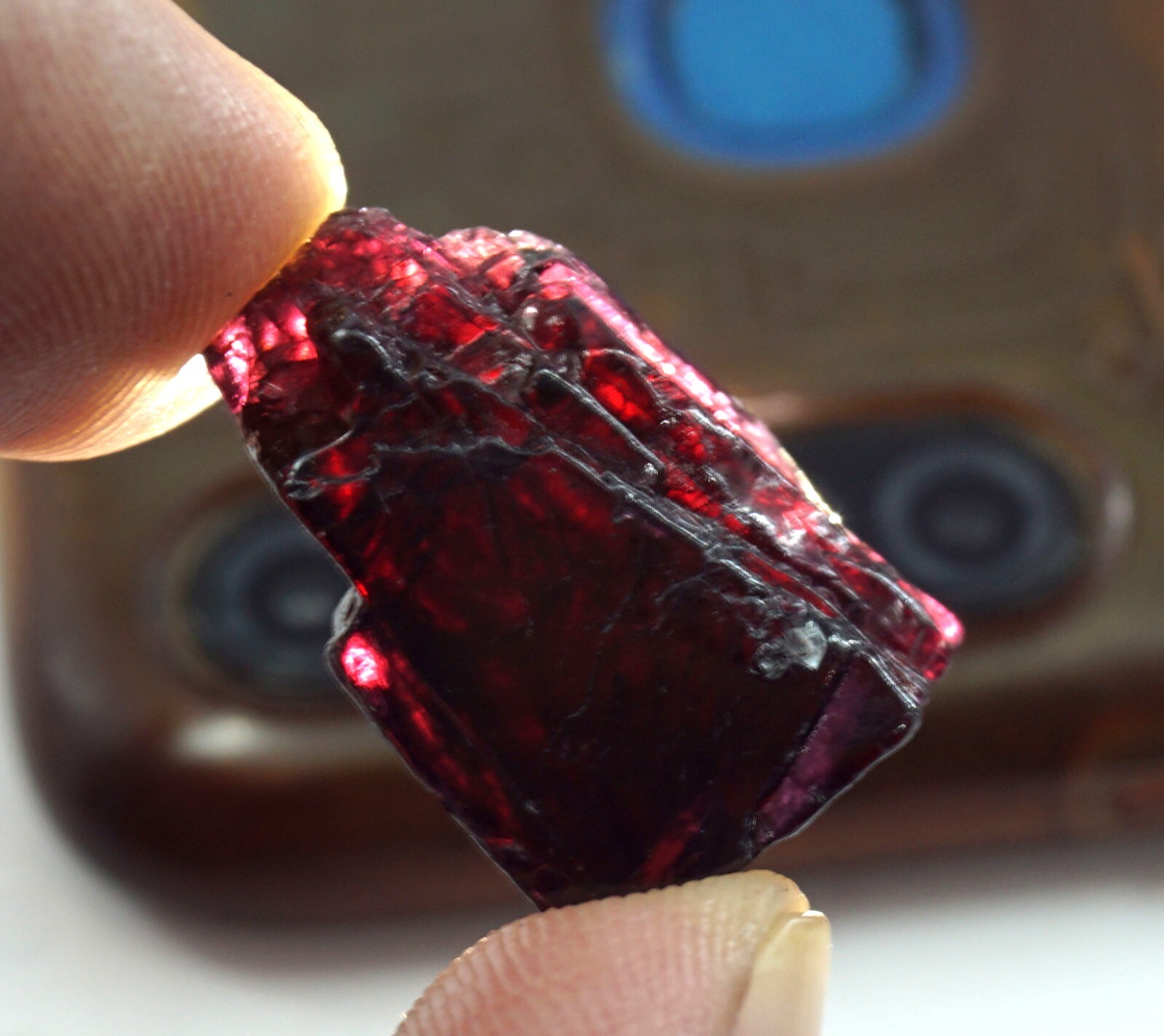 47.95 Ct EGL Certified Burmese Natural Crystal Red Ruby Rough Untreated Gemstone