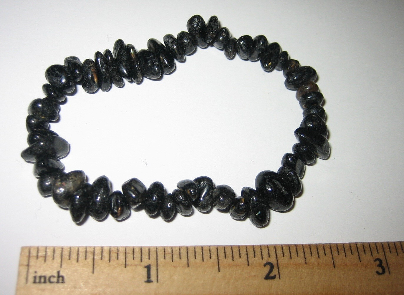 7″ TUMBLED POLISHED AUTHENTIC NUUMMITE STONE MINERAL STRETCH BRACELET ~ 16.4g *2
