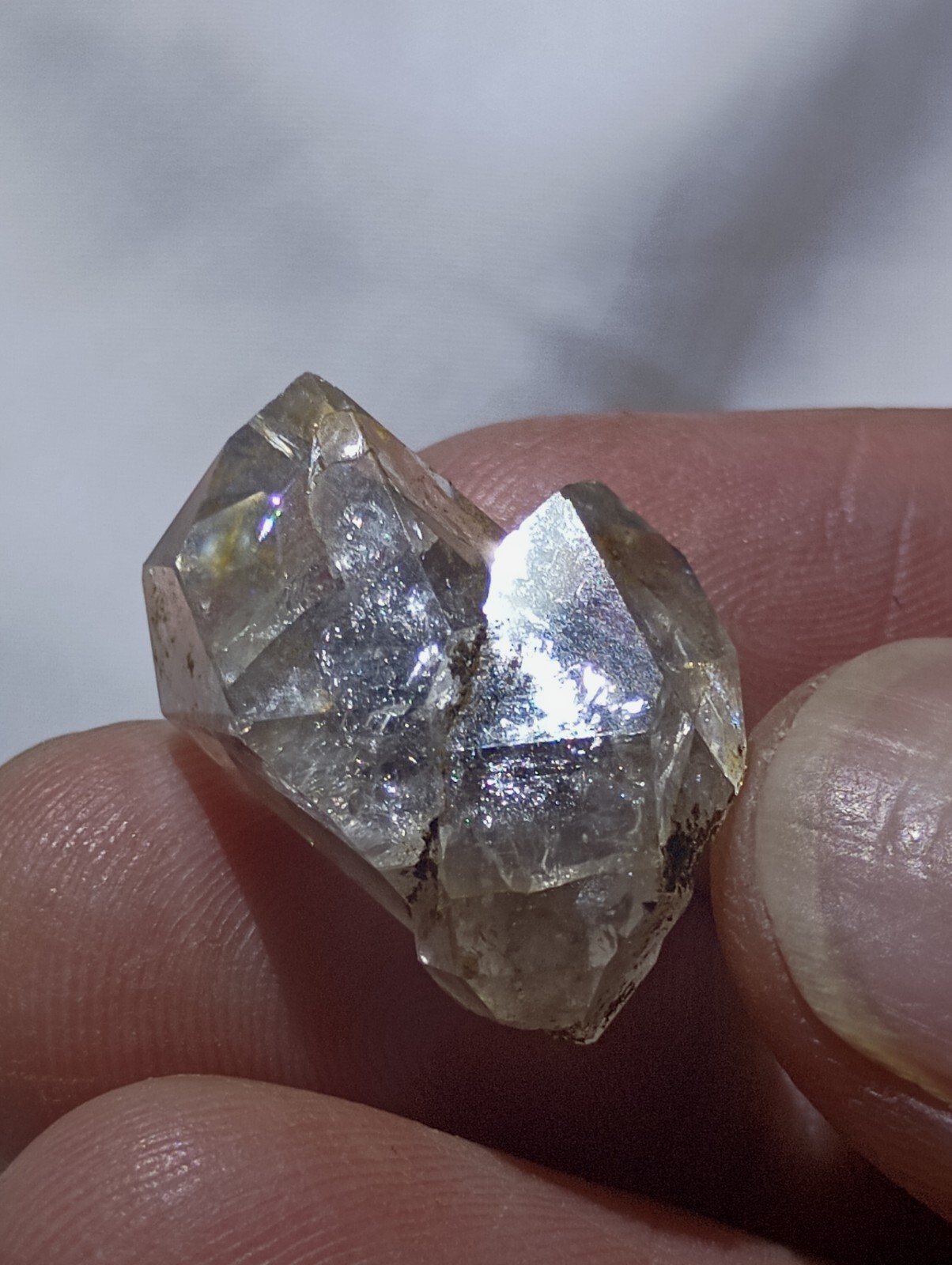 5g💎 ❤️💜 Shaped Herkimer 💎