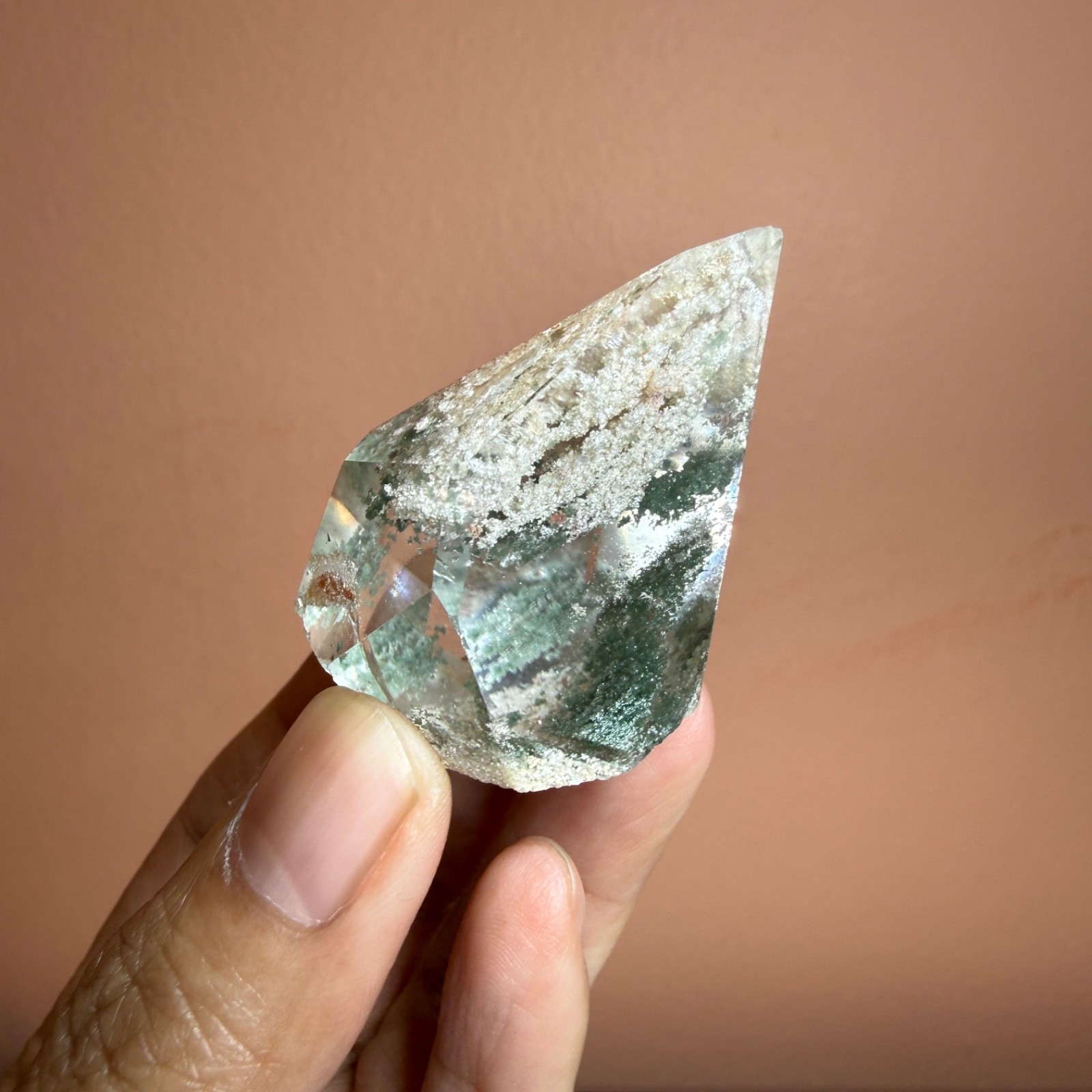 Garden Quartz Lodolite Inclusion Quartz Freeform Crystal Specimen