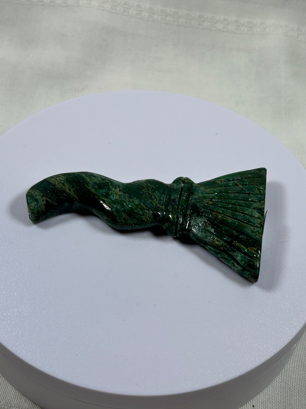 (#1199) – Green Jasper Broom – New