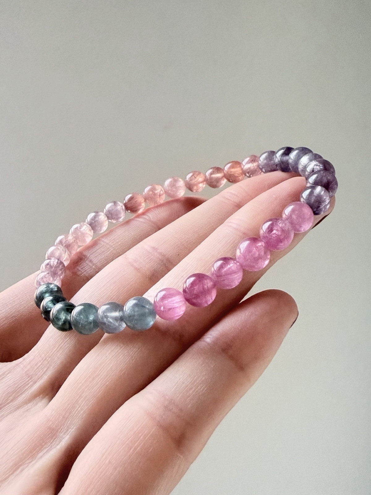 Natural Colorful Multicolor Spinel Bracelet