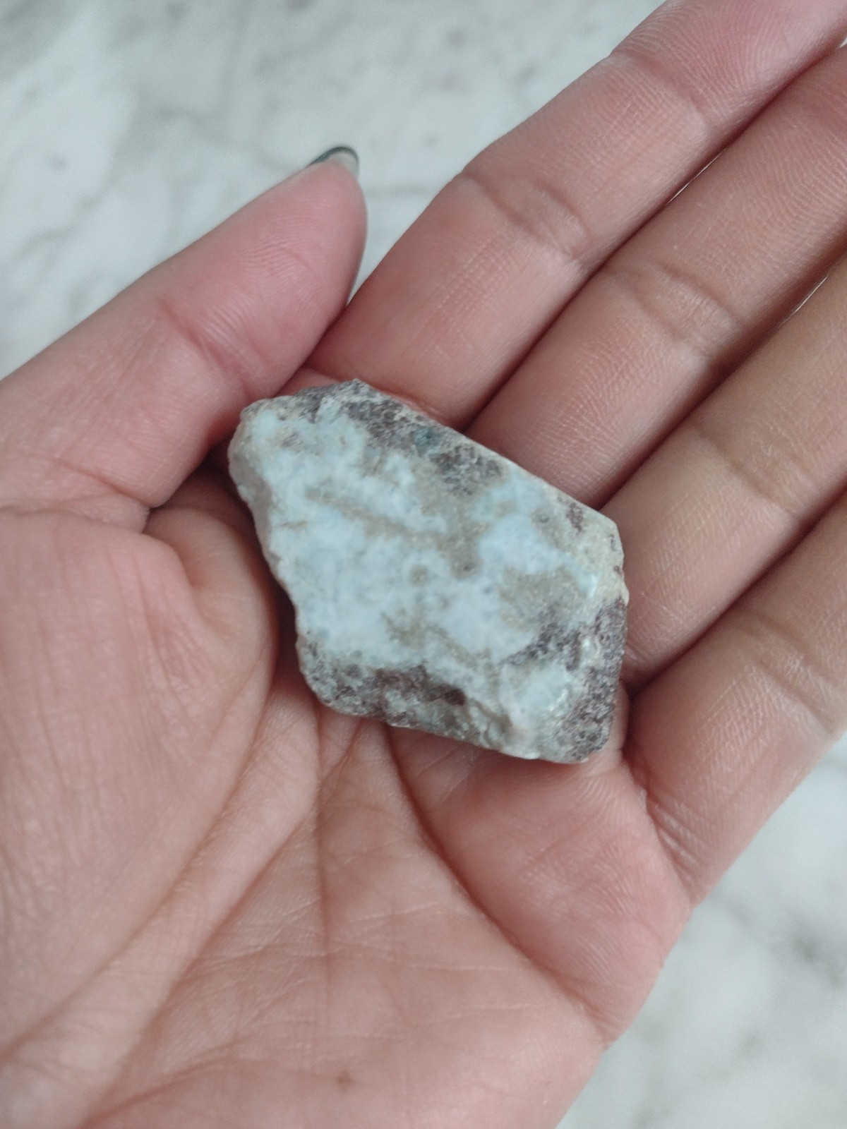 Dominican Republic LARIMAR Stone Specimen Crystal Polished Rare Stone L5