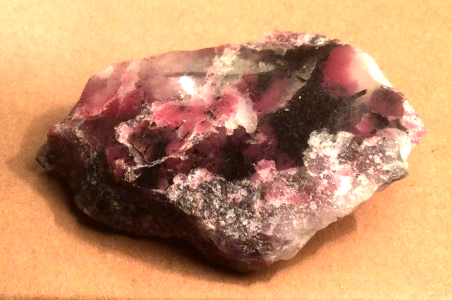 Rare Eudialyte Polished Slab Specimen.53x39x7mm.20grams.Sweden