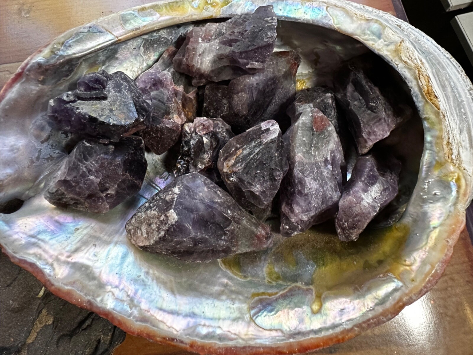 1x Amethyst Cacoxenite Rough Stone 2inch Reiki Healing Crystal Brazil High Vibes