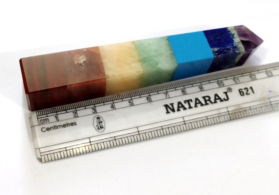 Chakra Bonded Reiki Healing Massage Meditation Chakra Point Wand 5 Inches