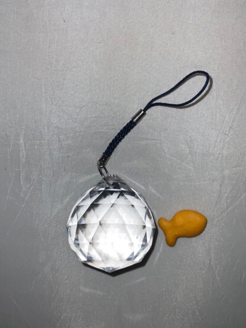 Clear Crystal Glass Faceted Ball Sphere Suncatcher Sparkle New