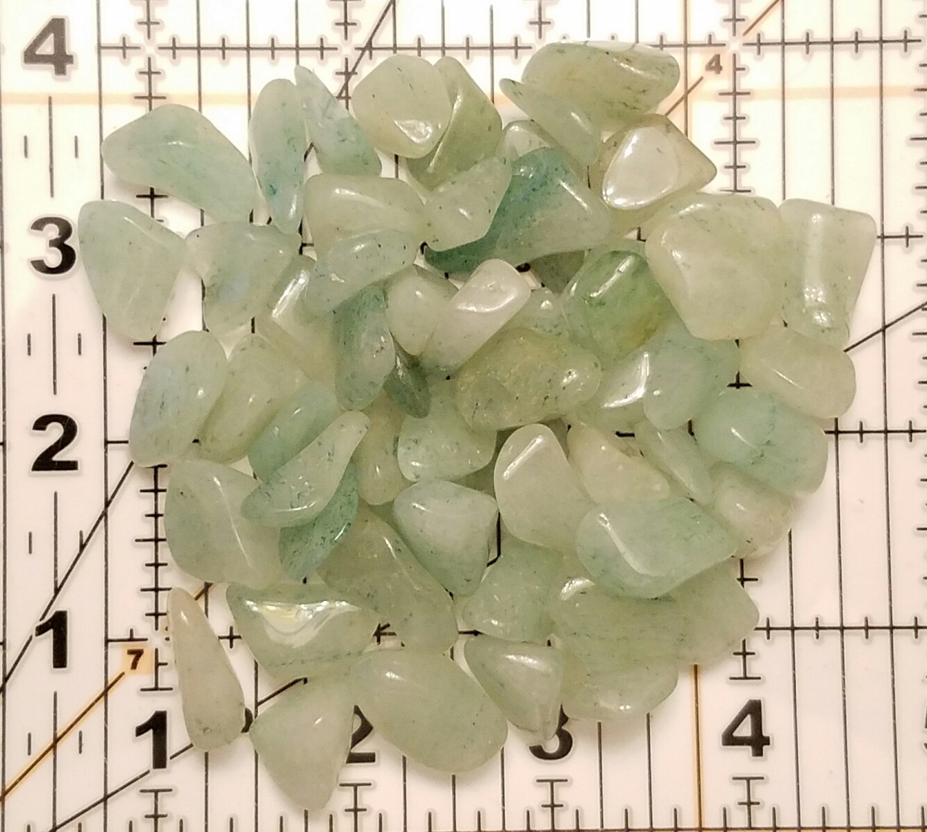 1/4 lb Tumbled Green Aventurine Gemstone Crystals 40-60 Stones Gem Rock Specimen
