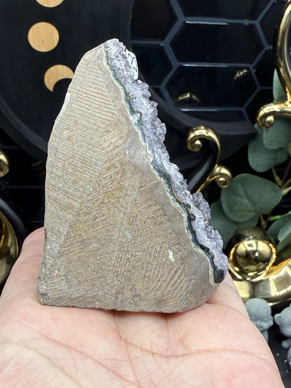 Natural Brazilian Amethyst Cut-Base Galaxy Sparkle on All Free shipping