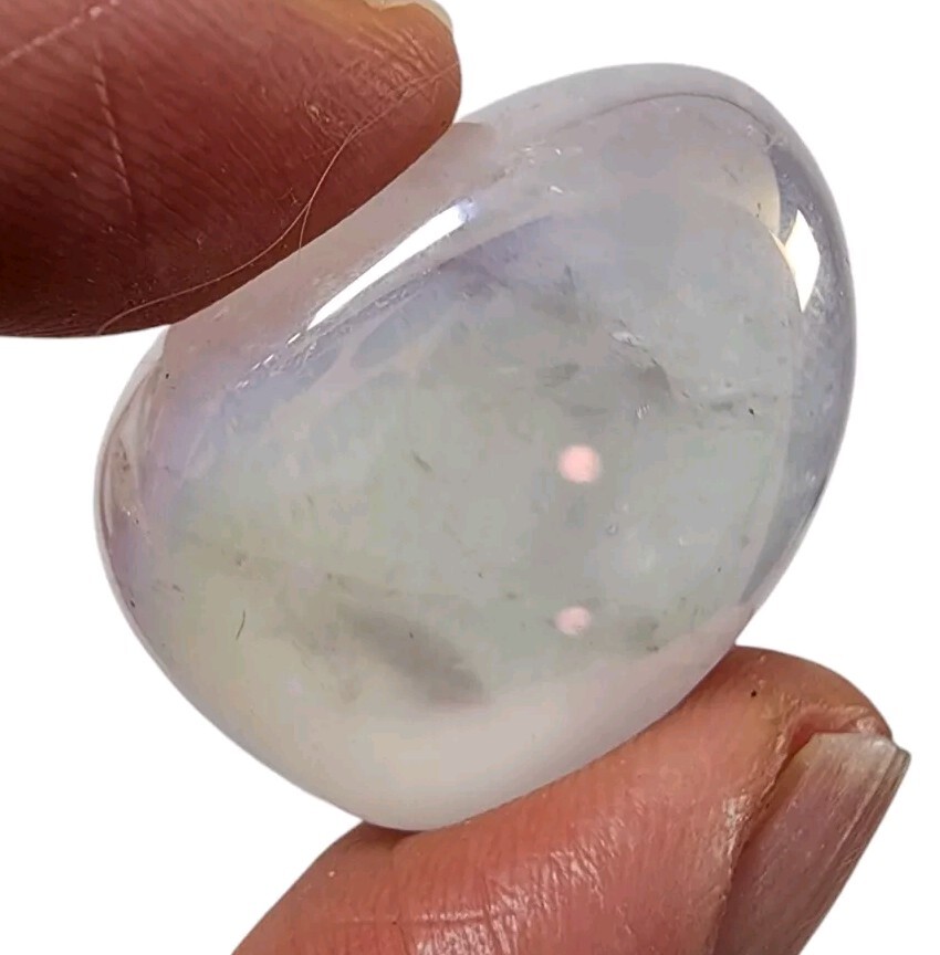 Quartz Crystal Angel Aura Polished Stone Brazil 13.4 grams