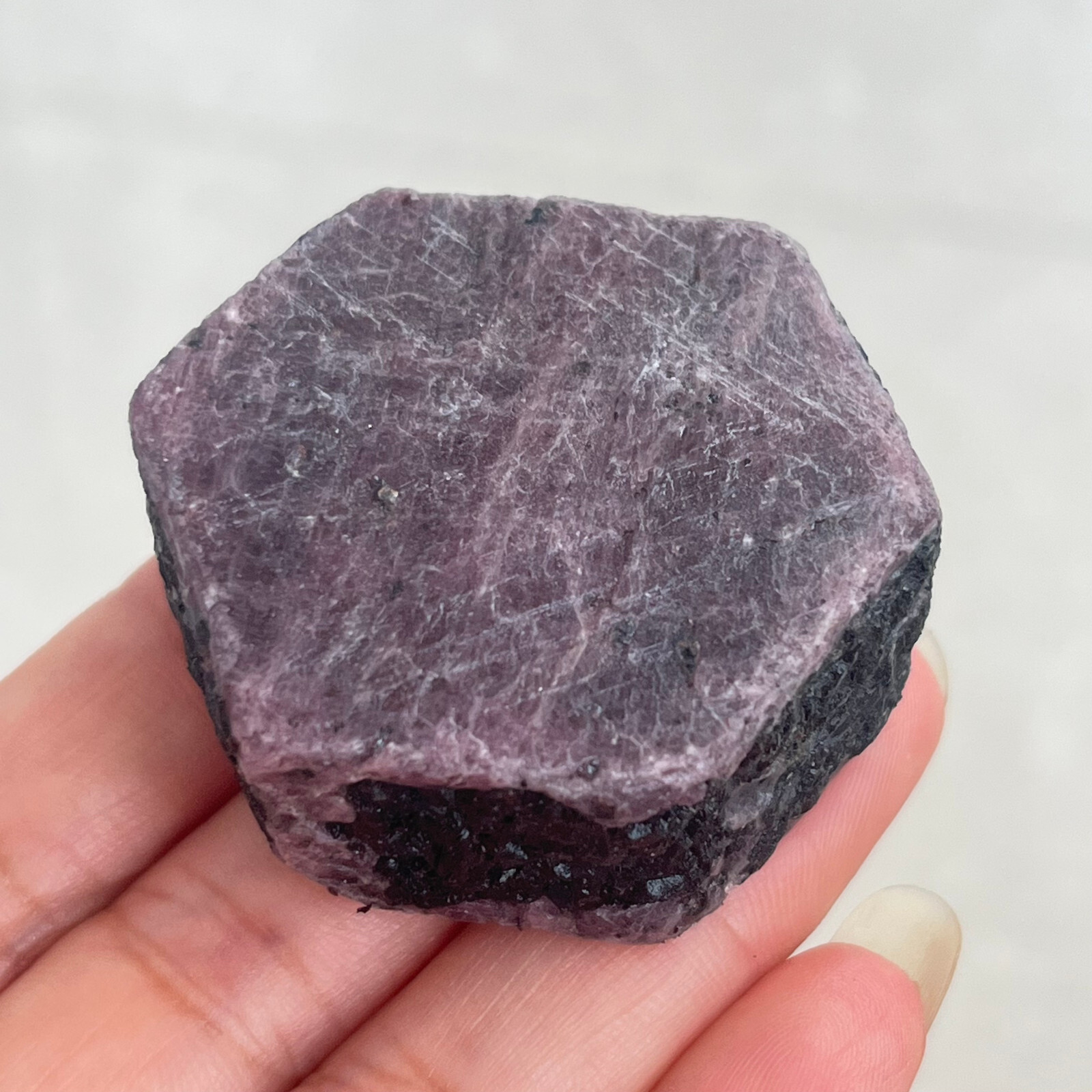 124g Natural Red Corundum Ruby Crystal Rough Mineral Specimen MD10