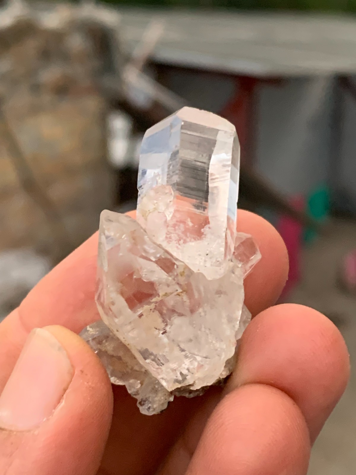 Lemurian Quartz Gemmy Crystal Having Good Luster & Nice Termination-skardu,Pak.