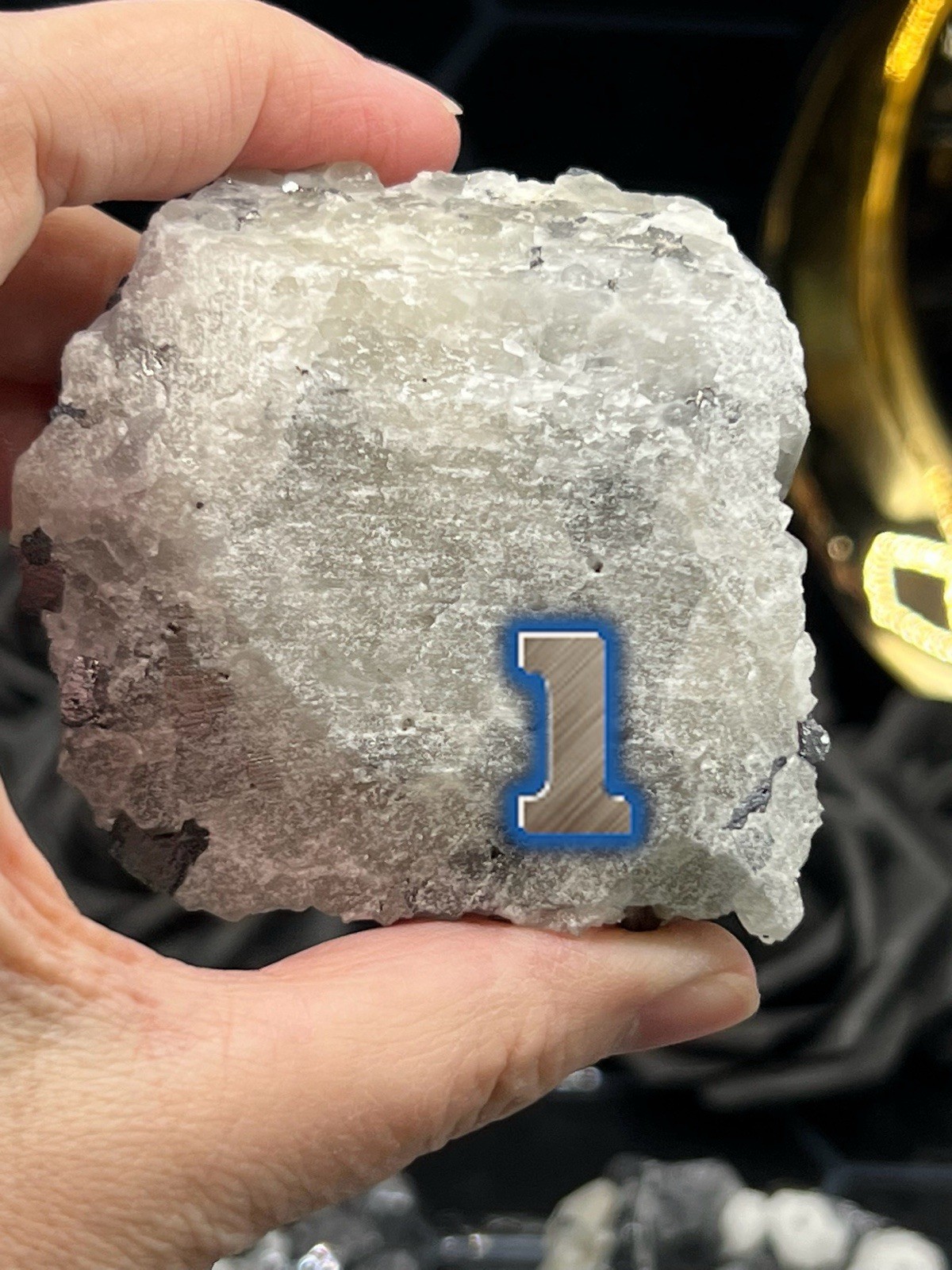 Natural Galena & Quartz Inner Mongolia* Some Fluorite uvreactive* Free ship gift