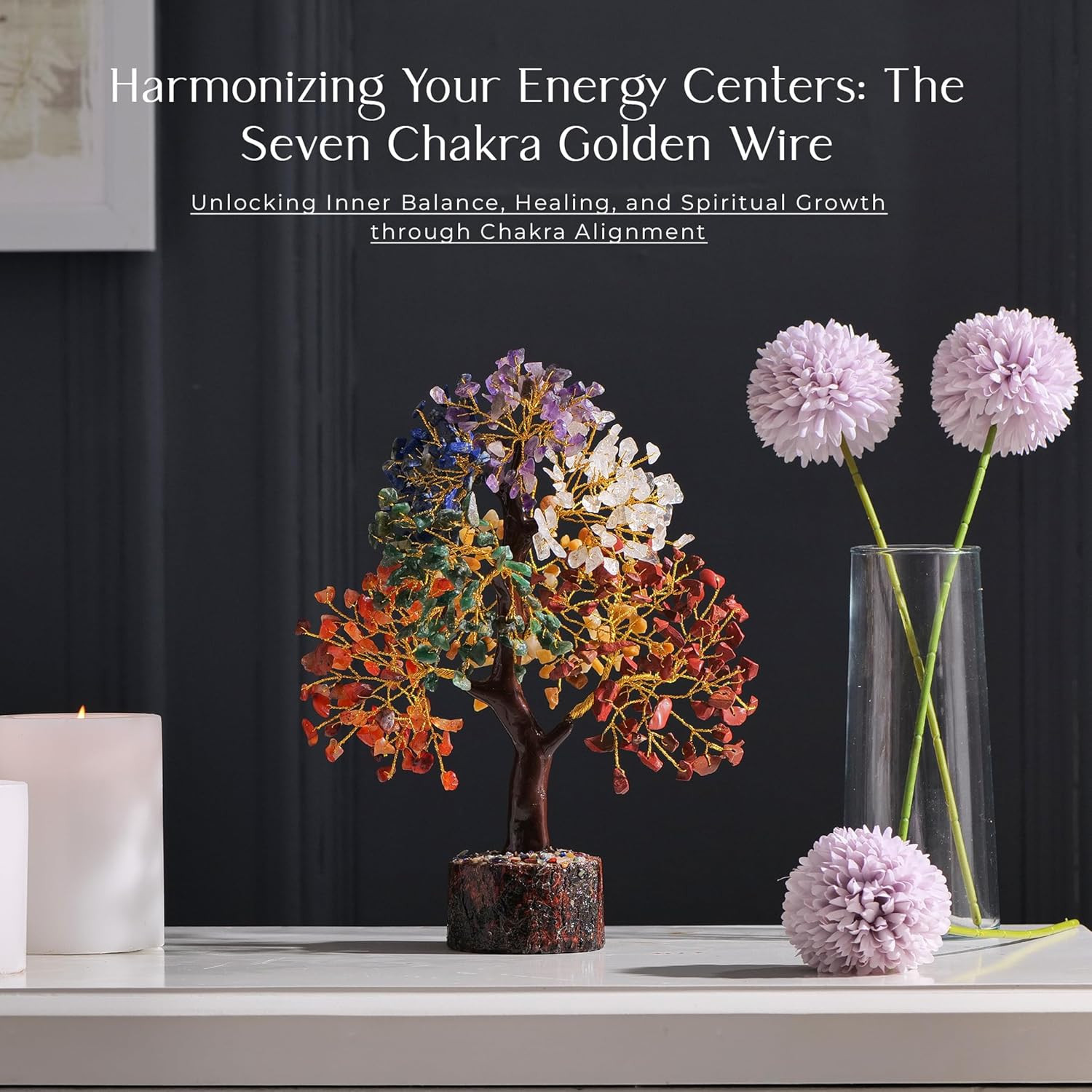 Seven Chakra Tree of Life for Positive Energy – Feng Shui Crystals and Healing S