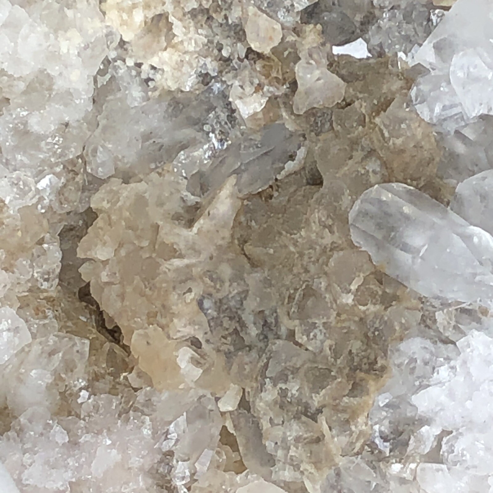 4″ Natural QUARTZ CRYSTAL Cluster Chalcedony Quality Kentucky GEODE