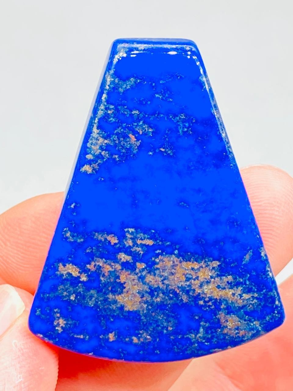 Lapis Lazuli Cushion Shape Polished Loose Stone Natural Blue With Pyrite Mix