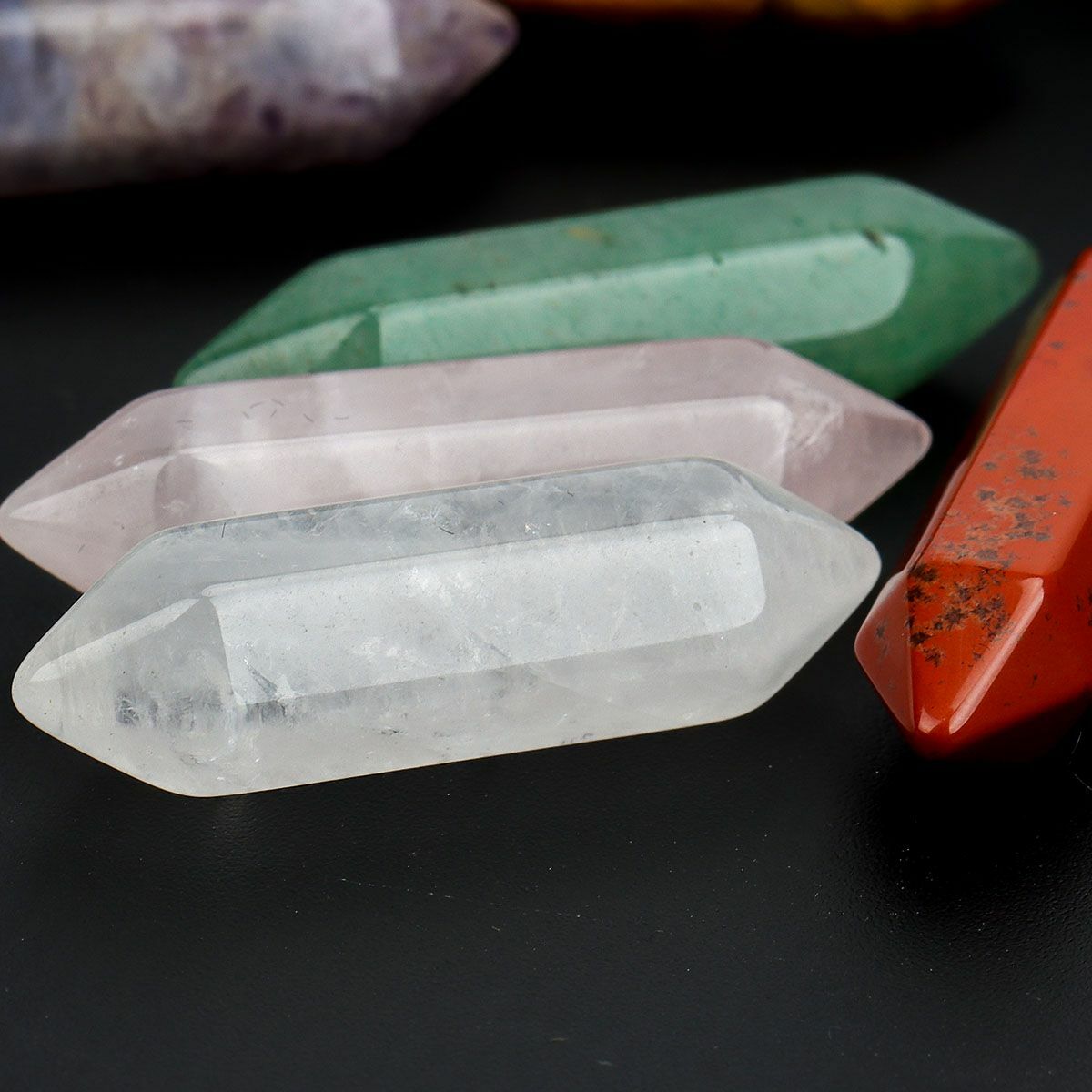 Set of 14 Healing Crystal Natural Gemstone Reiki Chakra Collection Stone Kits US