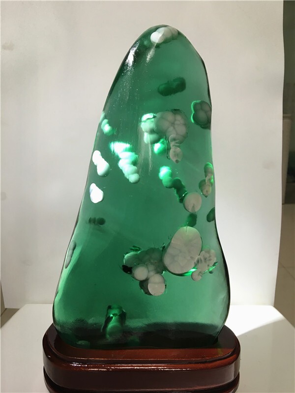 4.63Kg ANDARA triple vortex energy monatomic crystal+stand 978S
