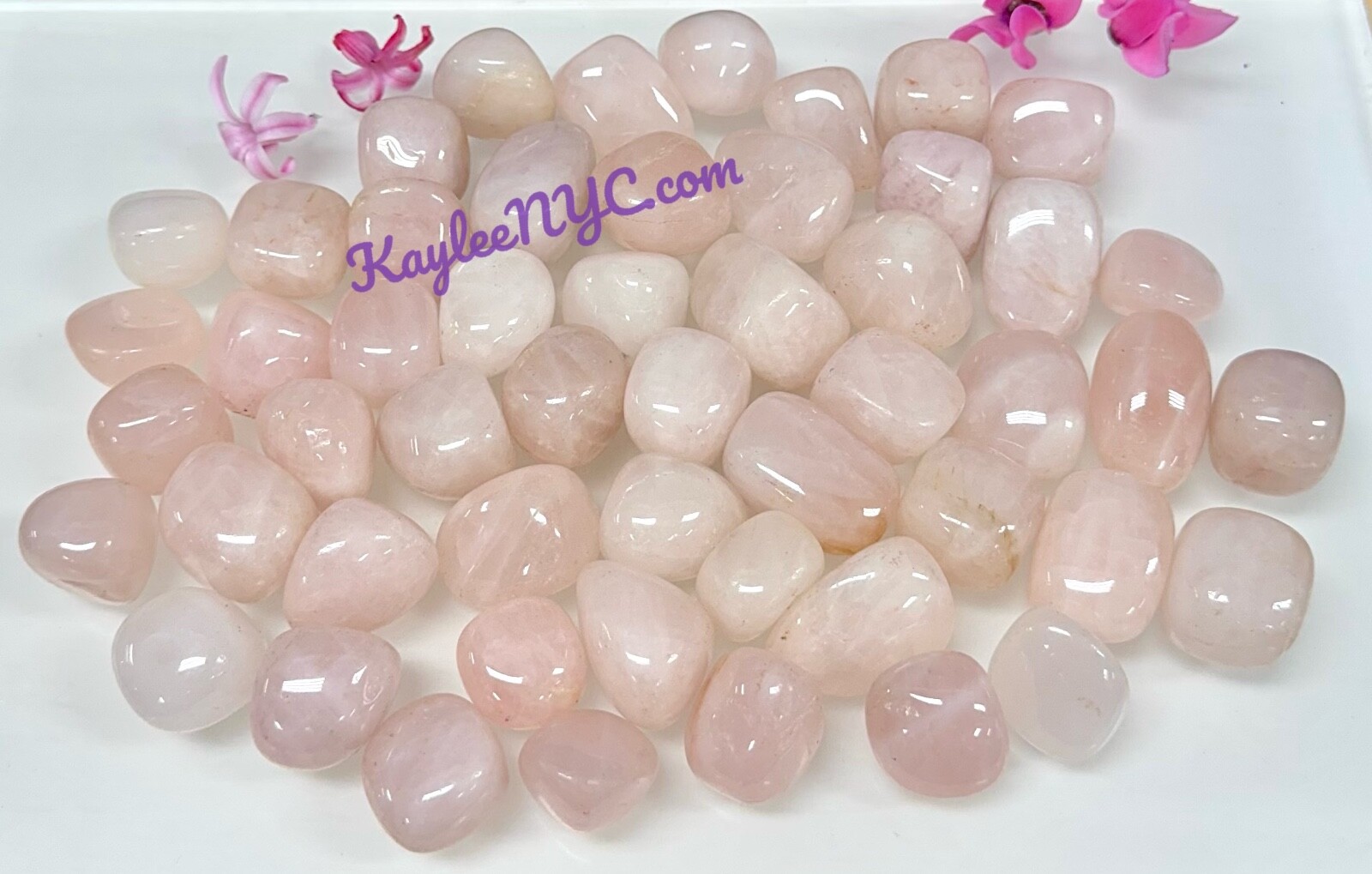 Wholesale Lot 2 Lbs Natural Rose Quartz Tumble Healing Energy